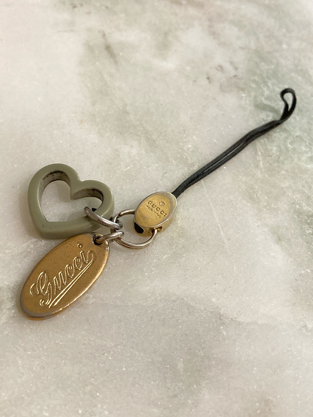 Auth Gucci Cell Phone Strap Charm